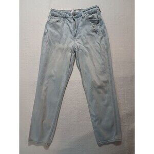 Hollister Mom Jean Women's Size 27x27 Bootcut High Rise Denim Blue 5R Curvy